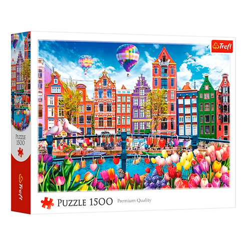TREFL 26221 Puzzle 1500 Pcs Colourful Amsterdam
