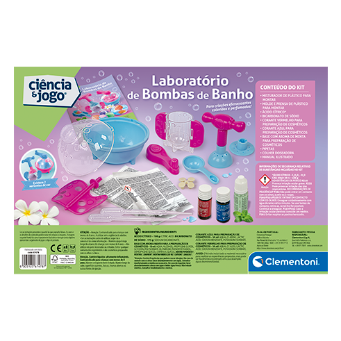 CLEMENTONI 67478 Science and Game Bath Pump Laboratory