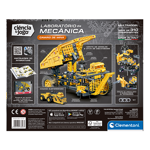 CLEMENTONI 67827 Science and Game Mechanics Laboratory - Mining Truck