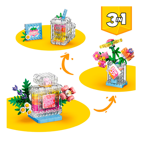 LEGO 31383 Creator 3-in-1 Frasco de Perfume com Decoração Floral