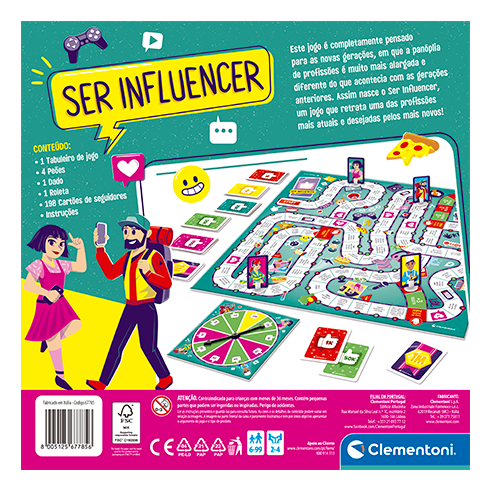 CLEMENTONI 67785 Game Be an Influencer (PT)