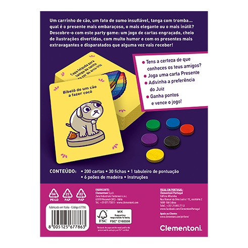 CLEMENTONI 67786 The Bizarre Gift Game (PT)