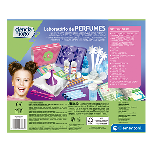CLEMENTONI 67362 Science and Game Perfume Laboratory