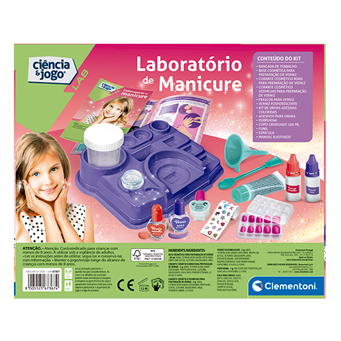 CLEMENTONI 67367 Science and Game Manicure Lab