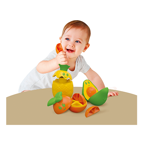 CLEMENTONI 17512 Baby Stackable Fruits