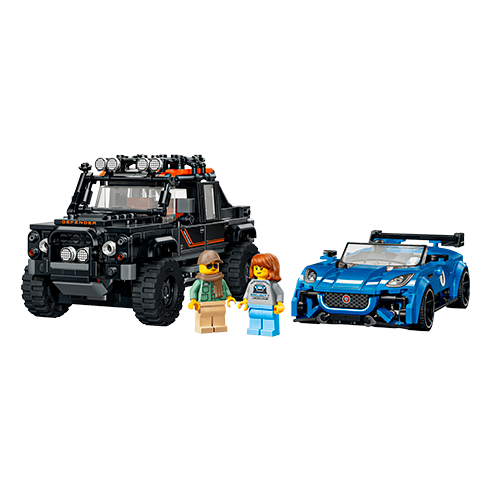 LEGO 77264 Speed Champions Jaguar Project 7 y Land Rover Defender
