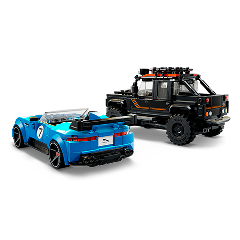 LEGO 77264 Speed Champions Jaguar Project 7 y Land Rover Defender