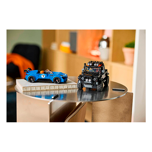 LEGO 77264 Speed Champions Jaguar Project 7 y Land Rover Defender