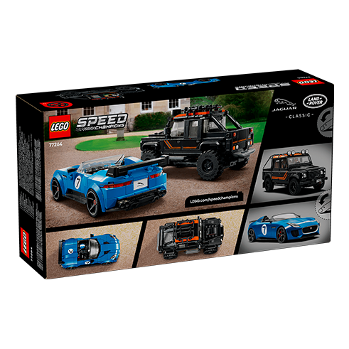 LEGO 77264 Speed Champions Jaguar Project 7 y Land Rover Defender
