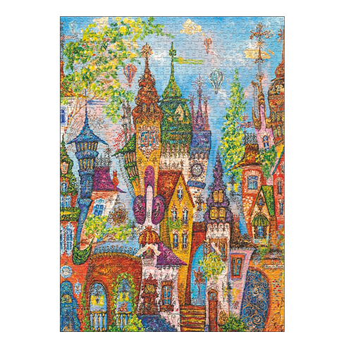 HEYE 30011 Puzzle 1000 Pcs Murova - Charming Village Red Arches