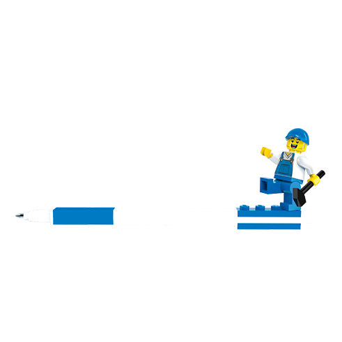 LEGO Stationery Caneta de Gel Pen Pal c/ Minifigura Azul