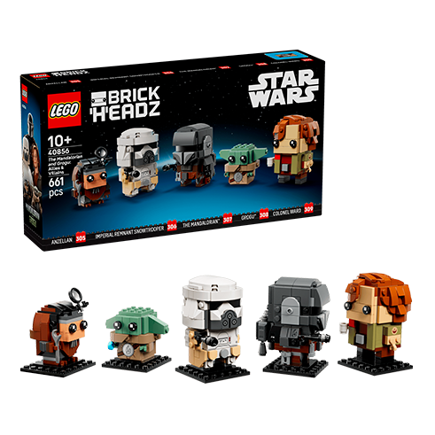 LEGO 40856 BrickHeadz El Mandaloriano y Grogu Aliados y Villanos