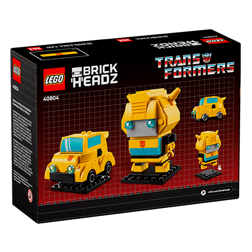LEGO 40804 BrickHeadz Robô e Veículo de Bumblebee