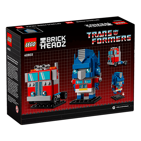 LEGO 40803 BrickHeadz Robô e Veículo de Optimus Prime
