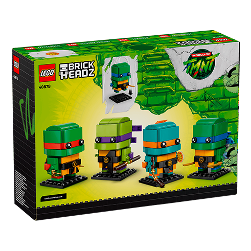 LEGO 40878 BrickHeadz Figuras de Teenage Mutant Ninja Turtles