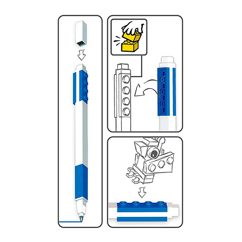LEGO Stationery Caneta de Gel Pen Pal c/ Minifigura Azul