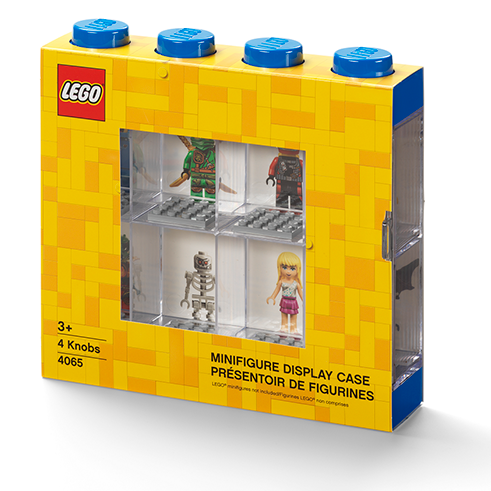 LEGO Storage Caja Expositora 8 Minifiguras Azul