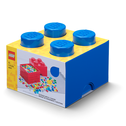 LEGO Storage Caja Almacenamiento Brick 4 Azul