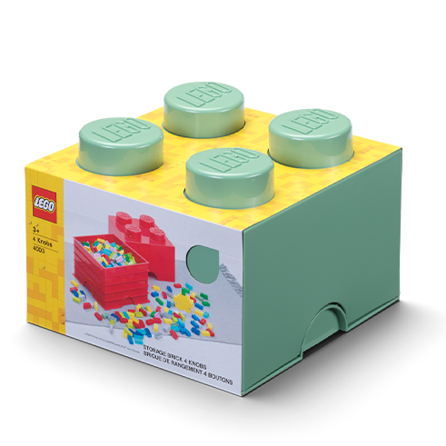 LEGO Storage Caja Almacenamiento Brick 4 Verde