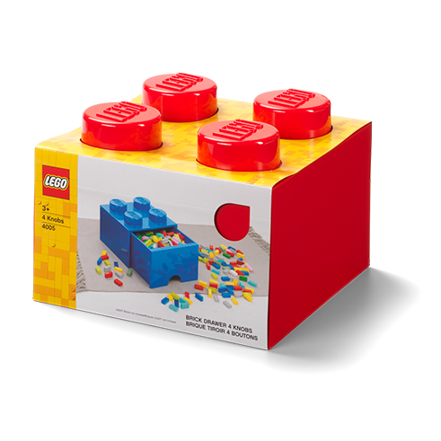 LEGO Storage Cajón Almacenamiento Brick 4 Rojo