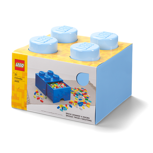 LEGO Storage Cajón Almacenamiento Brick 4 Azul Claro