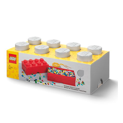 LEGO Storage Caja Almacenamiento Brick 8 Gris Claro