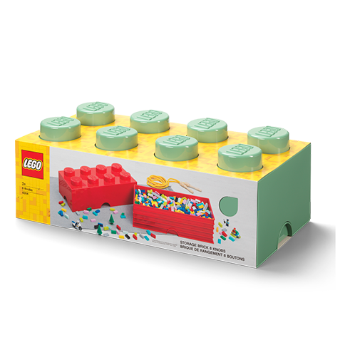 LEGO Storage Caja Almacenamiento Brick 8 Verde