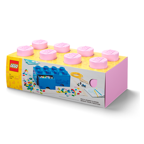 LEGO Storage Cajón Almacenamiento Brick 8 Rosa Claro