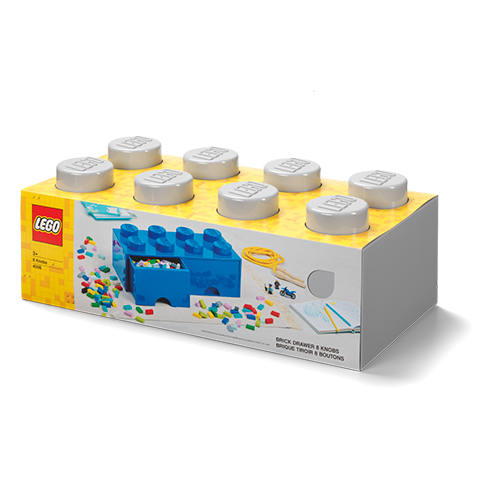 LEGO Storage Cajón Almacenamiento Brick 8 Gris Claro