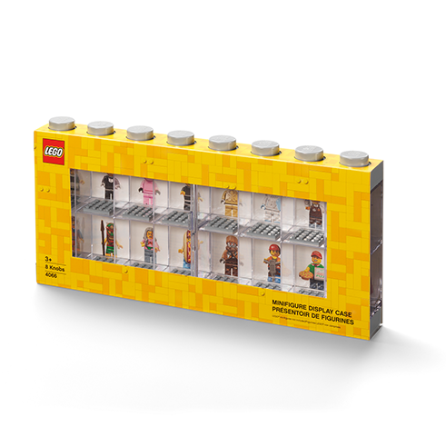 LEGO Storage Caja Expositora 16 Minifiguras Gris