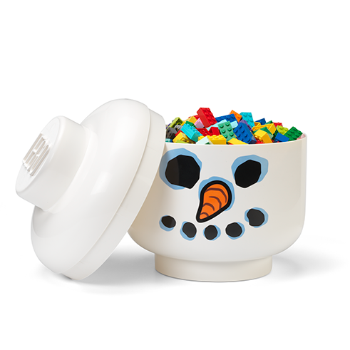 LEGO Storage Cabeza Almacenamiento Grande Snowman