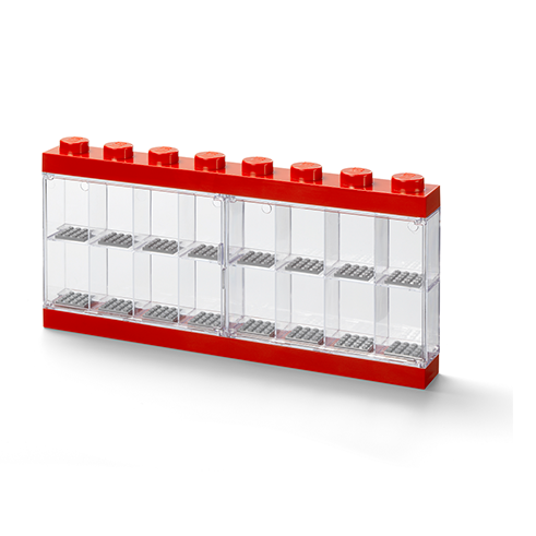 LEGO Storage Display Case 16 Minifigures Red