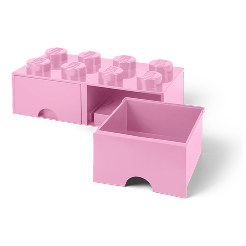 LEGO Storage Cajón Almacenamiento Brick 8 Rosa Claro
