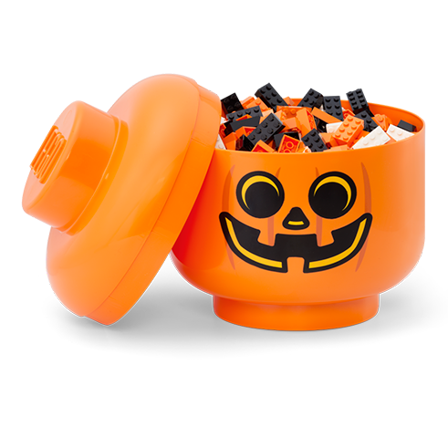 LEGO Storage Cabeza Almacenamiento Grande Pumpkin