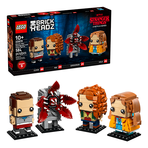LEGO 40879 BrickHeadz Figuras de Onze, Max, Demogorgon y Holly