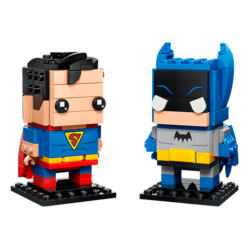 LEGO 40859 BrickHeadz Figuras de Superman y Batman de la Edad de Oro