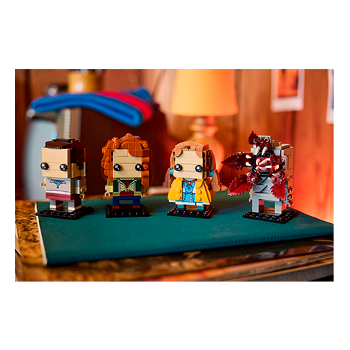 LEGO 40879 BrickHeadz Figuras de Onze, Max, Demogorgon y Holly