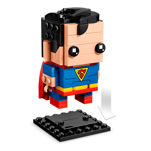 LEGO 40859 BrickHeadz Figuras de Superman y Batman de la Edad de Oro