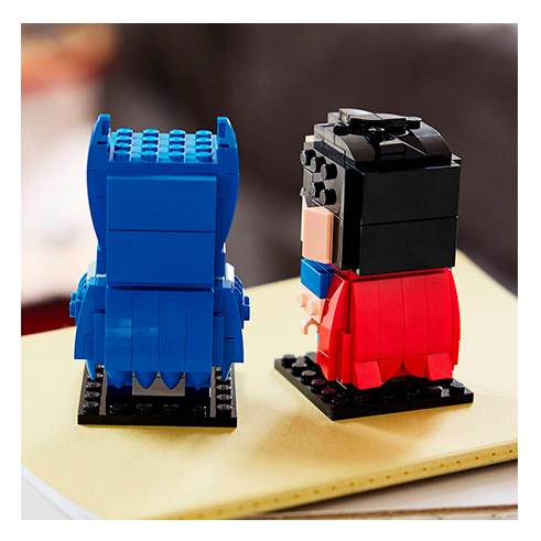 LEGO 40859 BrickHeadz Figuras de Superman y Batman de la Edad de Oro