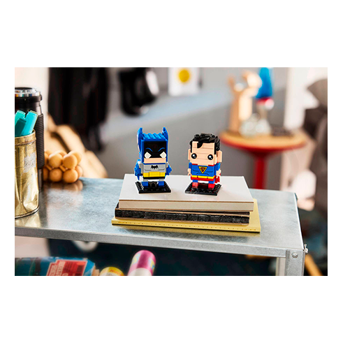LEGO 40859 BrickHeadz Figuras de Superman y Batman de la Edad de Oro