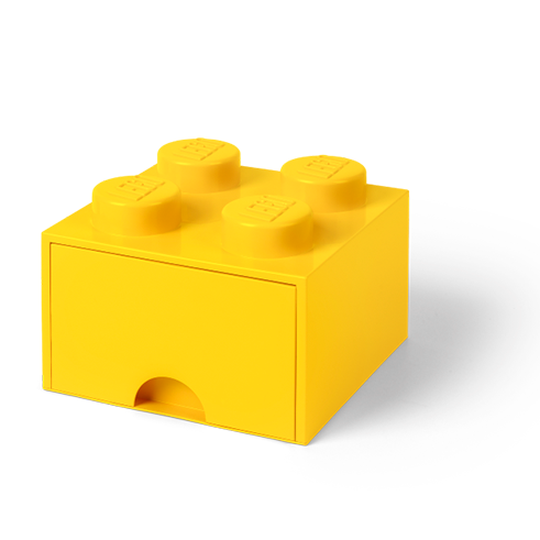 LEGO Storage 4-Stud Brick Drawer Yellow