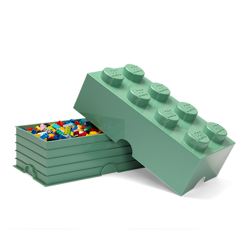 LEGO Storage Caja Almacenamiento Brick 8 Verde