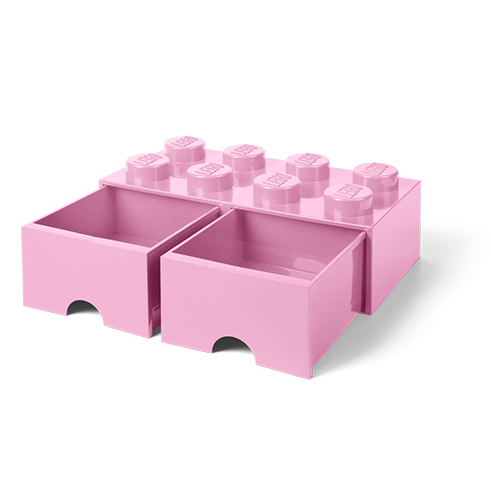 LEGO Storage Cajón Almacenamiento Brick 8 Rosa Claro