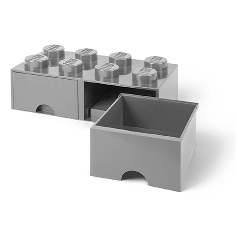 LEGO Storage Cajón Almacenamiento Brick 8 Gris Claro