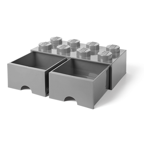 LEGO Storage Cajón Almacenamiento Brick 8 Gris Claro