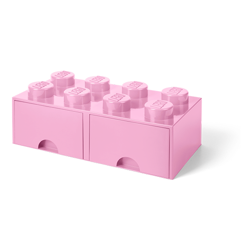 LEGO Storage Cajón Almacenamiento Brick 8 Rosa Claro