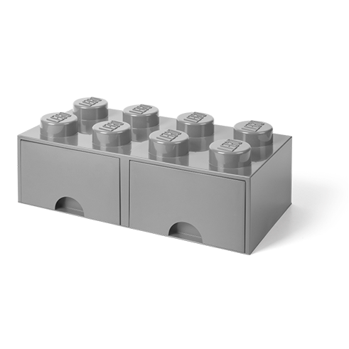 LEGO Storage Cajón Almacenamiento Brick 8 Gris Claro